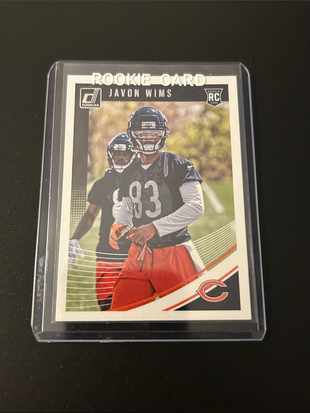 Donruss Javon Wims Rookie Card - Chicago Bears